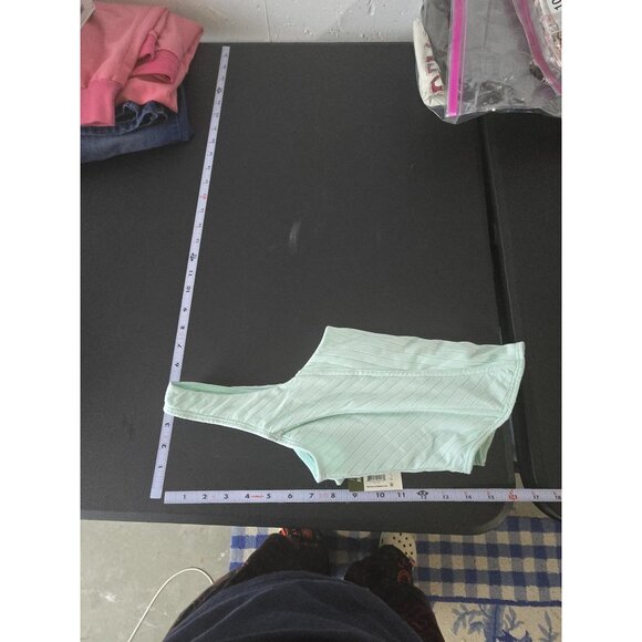 NWT No Boundaries Womens Green Ribbed Bustier Tank Top Size XL Summer Casual - Picture 8 of 10